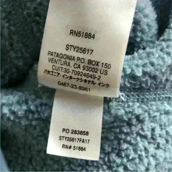 Patagonia Womens Better Sweater 1/4 Zip Medium Blue 25617 - Picture 3 of 3